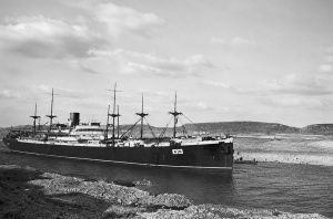 Australian Troopship on Suez Canal